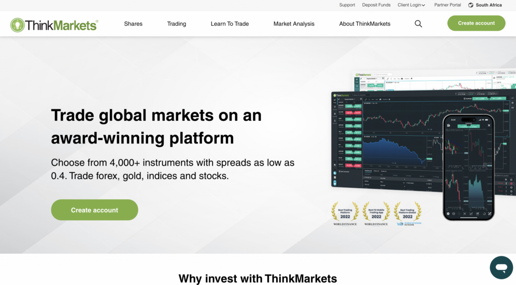 Recenzja brokera thinkmarkets cfd